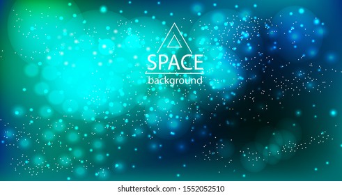 Space galaxy background with cosmic light and stars
