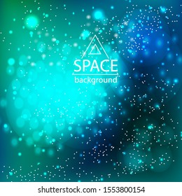 Space galaxy background with cosmic light and stars