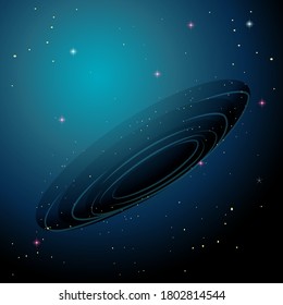A space galaxy background illustration