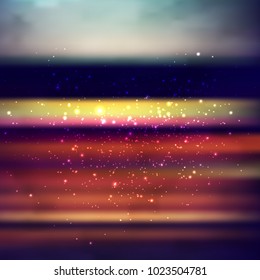 Space Galaxy Background with stardust and bright shining stars. Colorful gradient vector illustration for wallpaper, backdrop or background.