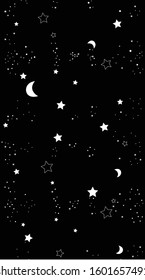 Space Galaxy constellation pattern print could be used for textile, zodiac star yoga mat, phone case