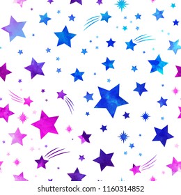 Space Galaxy constellation seamless pattern print could be used for textile, zodiac star yoga mat, phone case