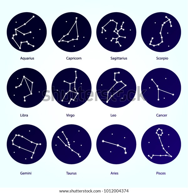 Space Galaxy Constellation Zodiac Signs Could Stock Vector (Royalty ...