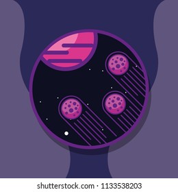 space galaxy cosmic card