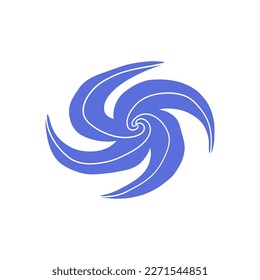 space galaxy hand drawn in flat style. vector illustration