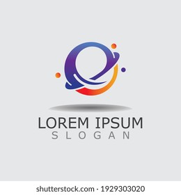 Space Galaxy logo for business image design template vector