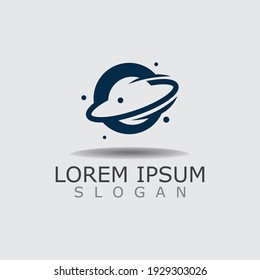 Space Galaxy logo for business image design template vector