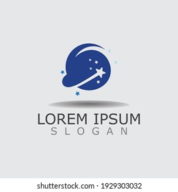 Space Galaxy logo for business image design template vector