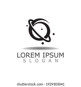 Space Galaxy logo for business image design template vector
