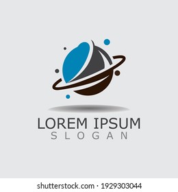 Space Galaxy logo for business image design template vector