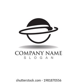 Space Galaxy logo for business image design template vector