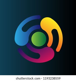 space galaxy. logo icon has mean integrity creative, active, honor and playful. , logo with philosopy mean energy grow dream creative elegance spirit