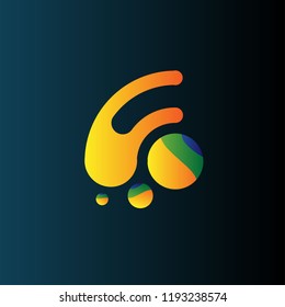 space galaxy. logo icon has mean integrity creative, active, honor and playful. , logo with philosopy mean energy grow dream creative elegance spirit