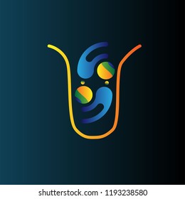 space galaxy. logo icon has mean integrity creative, active, honor and playful. 