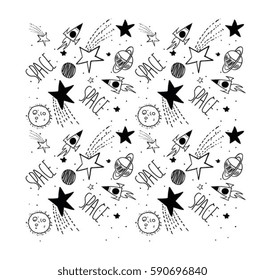 space galaxy patch illustration pattern 3