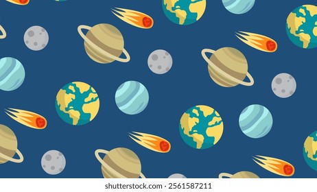 Space, galaxy pattern background. Space, galaxy illustration pattern. Space, galaxy background. Perfect for fabrics, print, textile, wallpaper, and decor. SSTKbackgrounds 