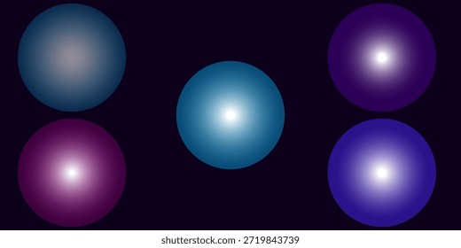 Conjunto de efeitos brilhantes da estrela da galáxia espacial. Cores roxa e azul. Efeito de clip-art rasterizado isolado em preto