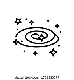 Raum Galaxie Thema mit Sternen und kosmischen Gradienten