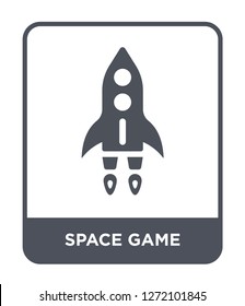 space game icon vector on white background, space game trendy filled icons from Entertainment and arcade collection, space game simple element illustration