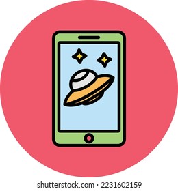 Space game Vector Icon which is suitable for commercial work and easily modify or edit it

