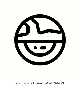 Espacio, icono de geología, icono aislado en fondo claro, perfecto para sitio web, blog, logotipo, diseño gráfico, redes sociales, interfaz de usuario, aplicación móvil