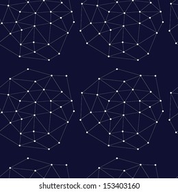 space  geometric abstraction. seamless pattern. vector illustration.