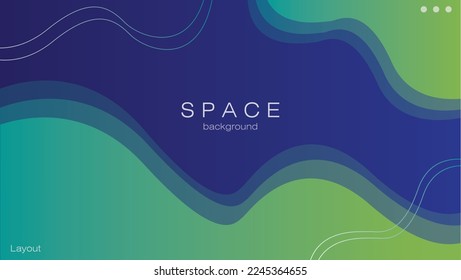 Space geometric dynamic background design - tech fluid landing page website wallpaper layout vector eps 10