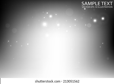 Space glittering vector background illustration - Vector abstract space sparkle background template