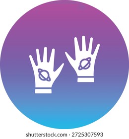 Leertaste Handschuhe, Vektorsymbol. Kann für Druck-, Mobil- und Web-Anwendungen verwendet werden.