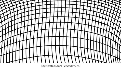 Gittergitter mit Verzerrung Verformung Array von Linien Grafiken