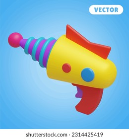 3D-Vektorsymbol-Set mit Weltraum, auf blauem Hintergrund