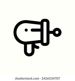 Espacio, icono de arma, icono aislado en fondo claro, perfecto para sitio web, blog, logotipo, diseño gráfico, redes sociales, interfaz de usuario, aplicación móvil
