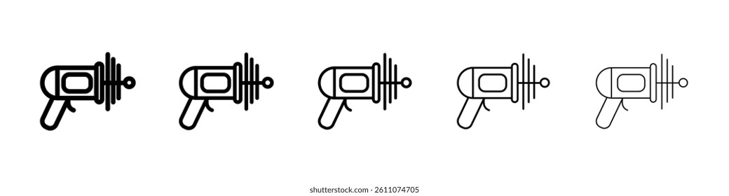 Space gun icon Symbol mark in Outline style