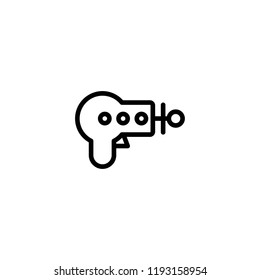 space gun icon vector