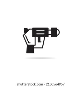 ilustración vectorial de icono de arma espacial