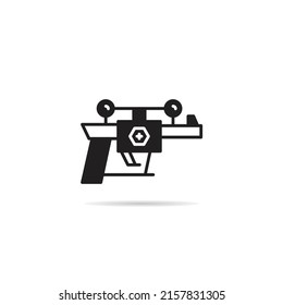 space gun icon vector illustration
