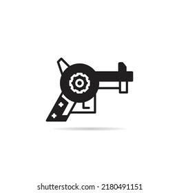 ilustración vectorial de icono de arma espacial