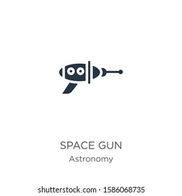 Space gun icon vector. Trendy flat space gun icon from astronomy collection isolated on white background. Vector illustration can be used for web and mobile graphic design, logo, eps10