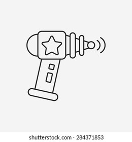 Space Gun line icon
