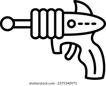 Icono vector de arma espacial. Se puede usar para imprimir, móviles y aplicaciones web.