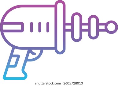 Space Gun vector icon. Can be used for printing, mobile and web applications.