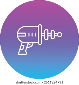 Space Gun vector icon. Can be used for printing, mobile and web applications.