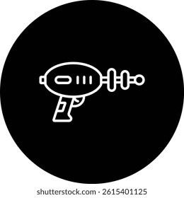 Space Gun vector icon. Can be used for printing, mobile and web applications.