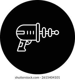 Space Gun vector icon. Can be used for printing, mobile and web applications.