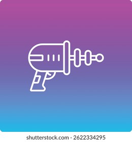 Icono de Vector Space Gun. Se puede utilizar para aplicaciones de impresión, móviles y de Web.