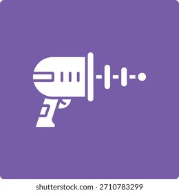 Icono de Vector Space Gun. Se puede utilizar para aplicaciones de impresión, móviles y de Web.
