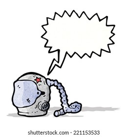 Raumhelm-Cartoon