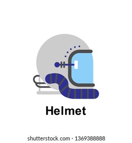 Space, helmet color icon. Element of color space icon. Premium quality graphic design icon. Signs and symbols collection icon for websites, web design