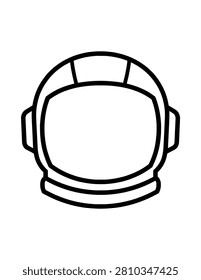 Space Helmet Coloring Page