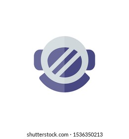 Space Helmet Icon , Astronaut Logo, Space Symbol .